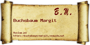 Buchsbaum Margit névjegykártya
